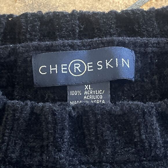 VTG 90s Chereskin Sweater Cable Knit  Style Size XL Black Long Sleeved - Picture 4 of 8